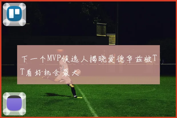 下一个MVP候选人揭晓爱德华兹被TT看好机会最大